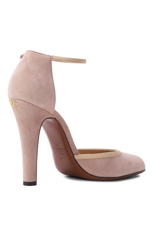 Замшевые туфли Hi Dolly Valentino 7W2S0MI2/CBF Бежевый  7W2S0MI2/CBF Фото 5