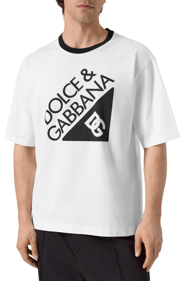 Хлопковая футболка DOLCE & GABBANA, арт. G8SH6T/G705W, фото 1