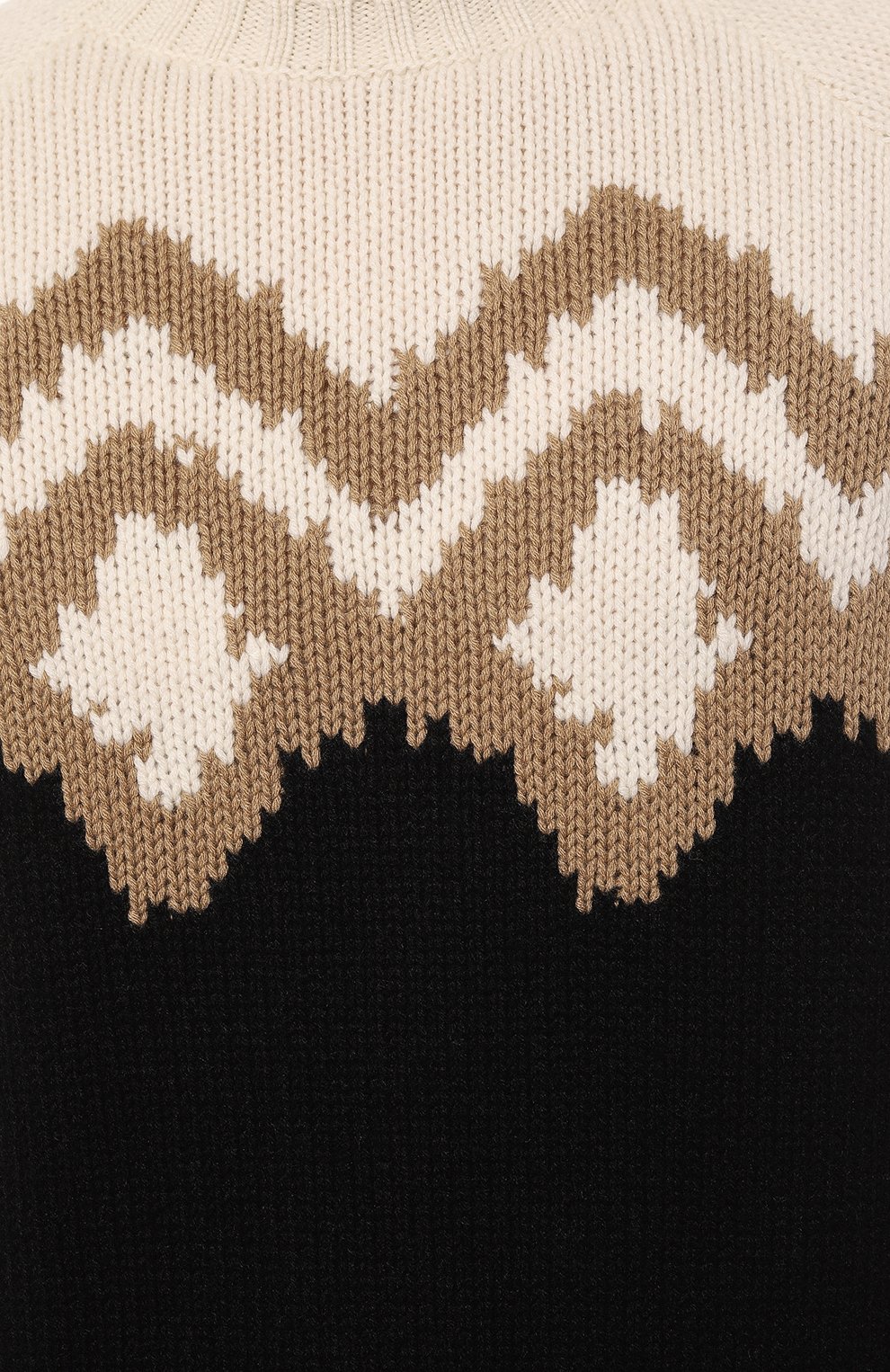 Кашемировый свитер PRADA черно-белого цвета по цене 380000 руб., арт. UMB337-10O7-F0040-212, фото 5 Кашемировый свитер PRADA, арт. UMB337-10O7-F0040-212, фото 5