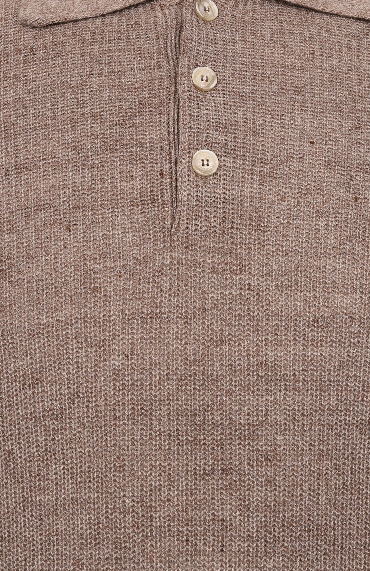 Поло изо льна и хлопка BRUNELLO CUCINELLI, арт. M2L707715, фото 1