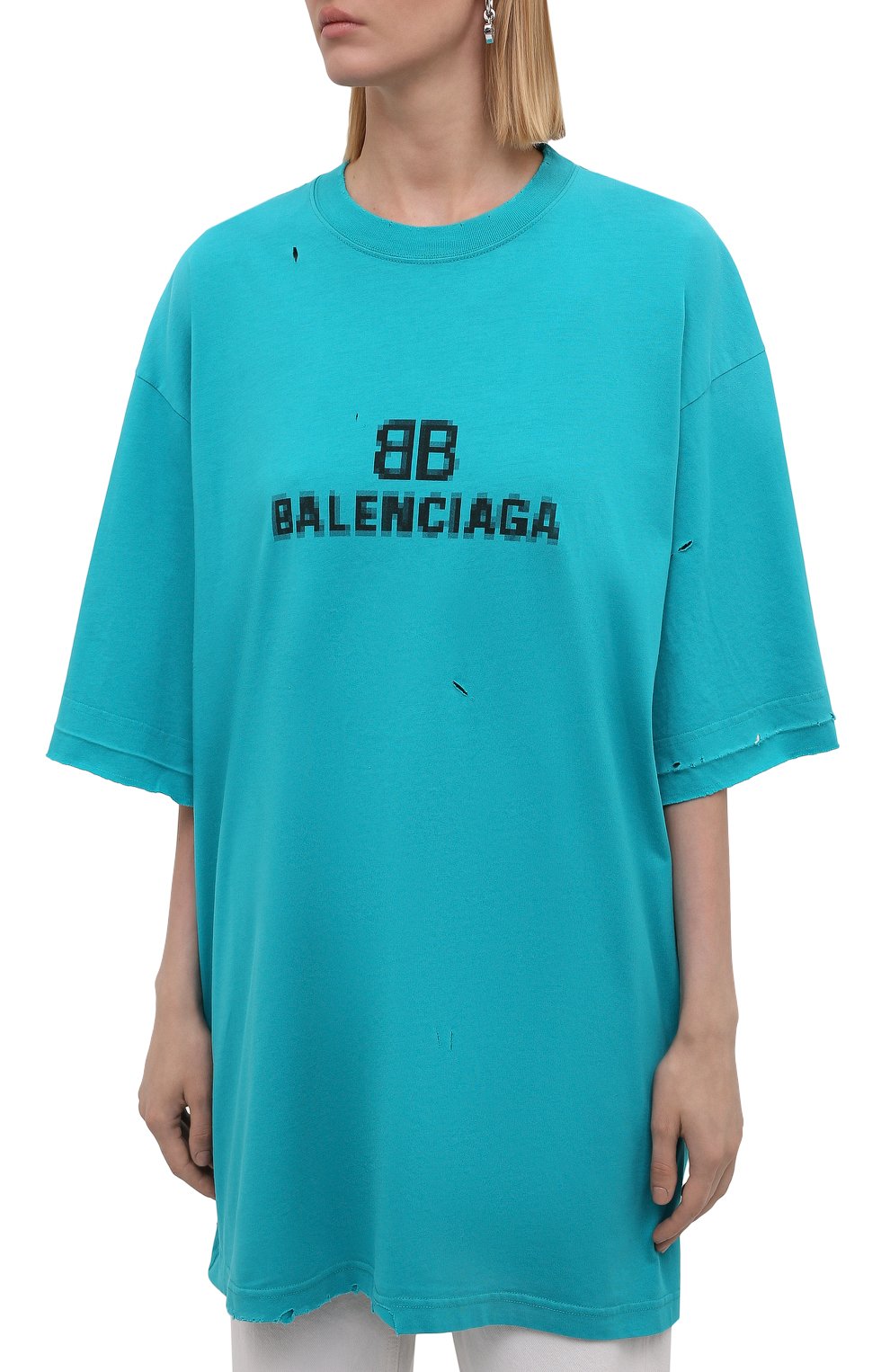 Хлопковая футболка BALENCIAGA, арт. 651795/TKVF5, фото 3