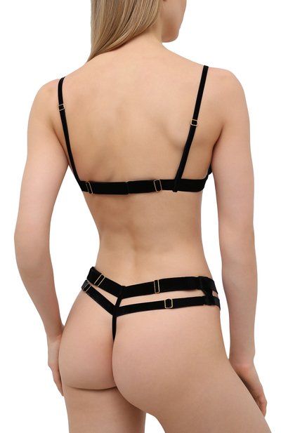 Комплект из бюстгальтера и трусов AUBADE черного цвета по цене 18020 руб., арт. P080-O, фото 3 Комплект из бюстгальтера и трусов AUBADE, арт. P080-O, фото 3