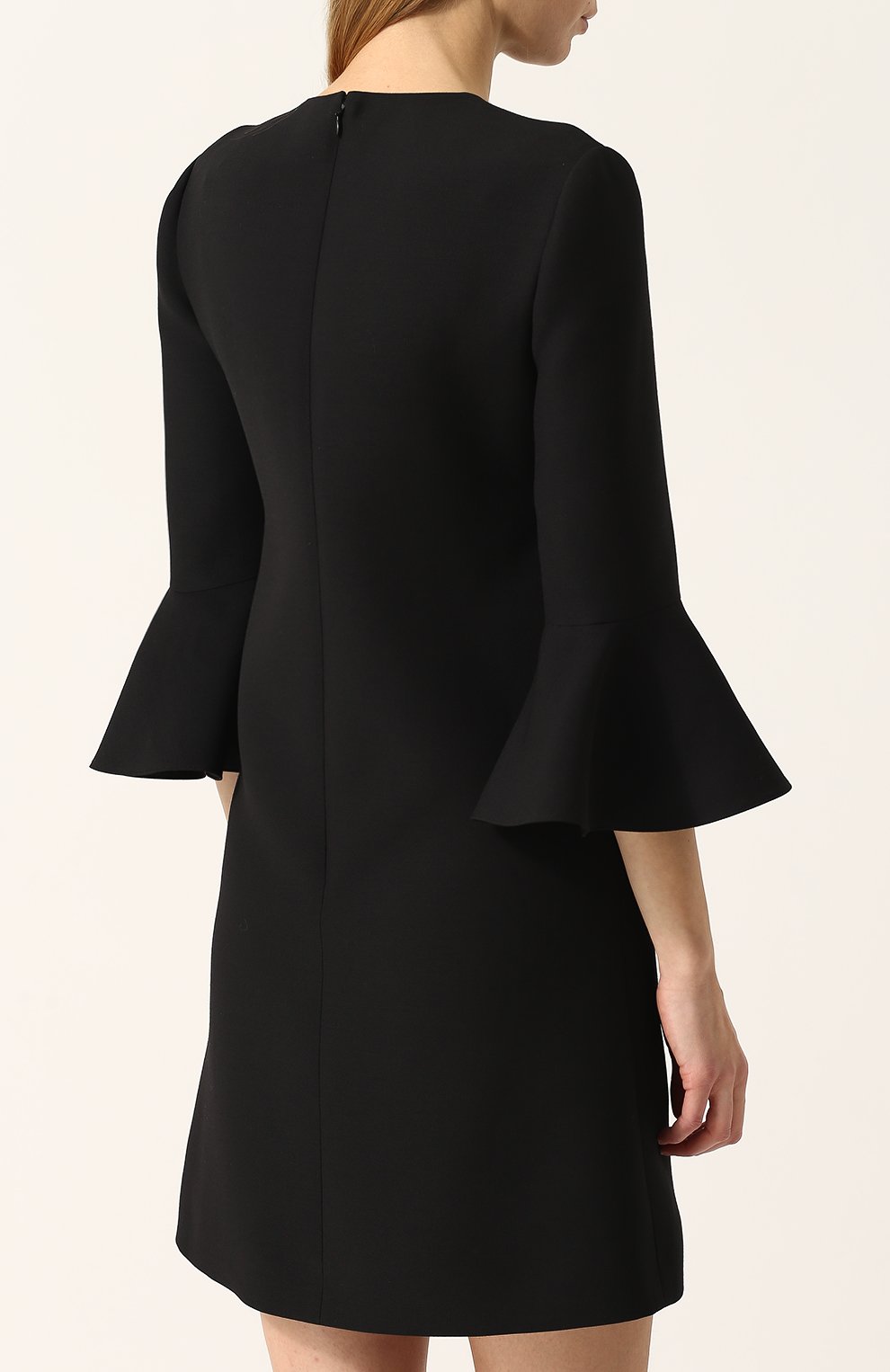 Мини-платье с расклешенными рукавами и круглым вырезом VALENTINO, арт. PB3VAAY5/1CF, фото 4