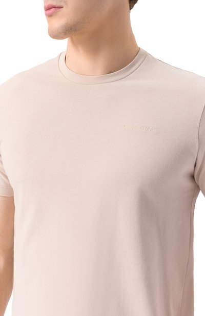 Хлопковая футболка PAUL&SHARK светло-бежевого цвета по цене 18150 руб., арт. 25411047/M, фото 5 Хлопковая футболка PAUL&SHARK, арт. 25411047/M, фото 5