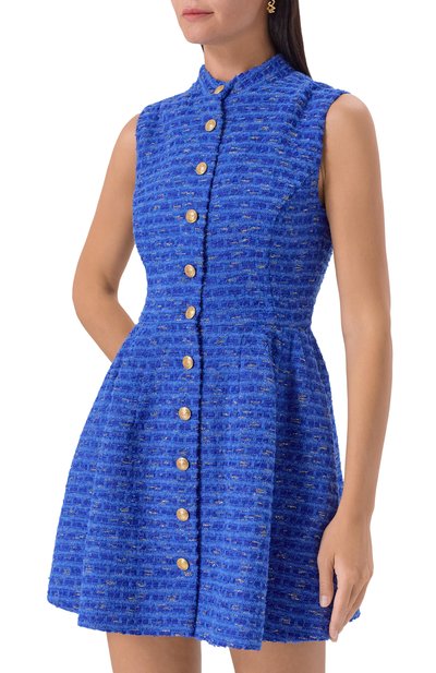 Твидовое платье OLOLOL синего цвета по цене 89000 руб., арт. OLD308/8883.404/S25, фото 3 Твидовое платье OLOLOL, арт. OLD308/8883.404/S25, фото 3