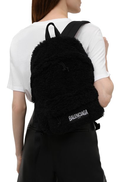 Рюкзак fluffy BALENCIAGA черного цвета по цене 69950 руб., арт. 656436/2VX37, фото 2 Рюкзак fluffy BALENCIAGA, арт. 656436/2VX37, фото 2