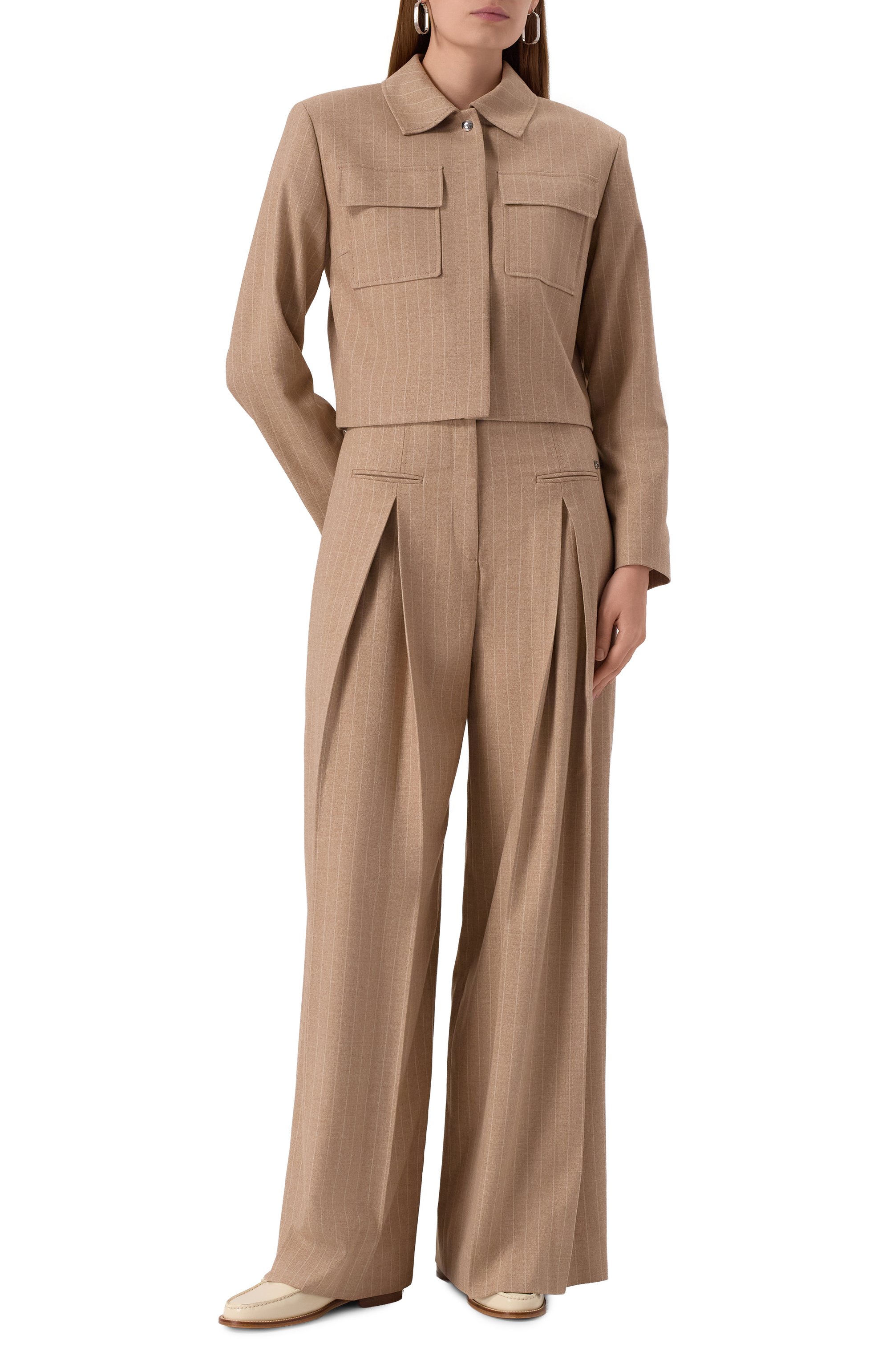 Жакет HUGO бежевого цвета по цене 33950 руб., арт. 50542658, фото 2 Жакет HUGO, арт. 50542658, фото 2