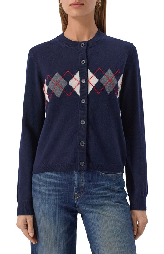 Шерстяной кардиган A.P.C. F22333/WVBDR Синий  F22333/WVBDR Фото 3
