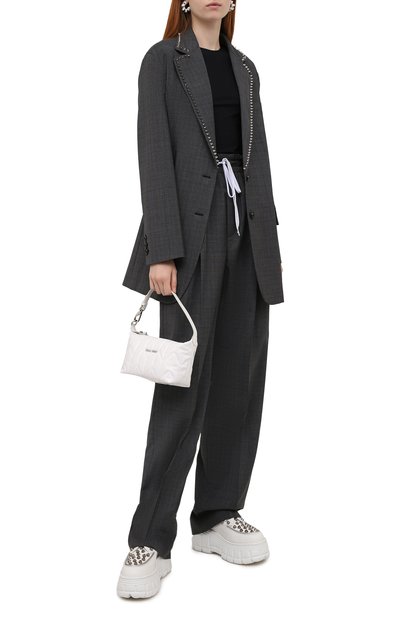 Шерстяные брюки MIU MIU, арт. MP1514-1Z3R-F0308, фото 2