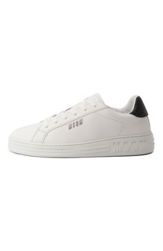 Женские кожаные кеды MSGM белого цвета, арт. 3841MDS506/787 | Фото 4 (Подошва: Платформа; Материал внутренний: Натуральная кожа; Драгоценные камни: Проставлен�о; Материал сплава: Проставлено; Материал внешний: Натуральная кожа; Кросс-КТ: Низкие; Стили: Кэжуэл; Материал утеплителя: Без утеплителя)