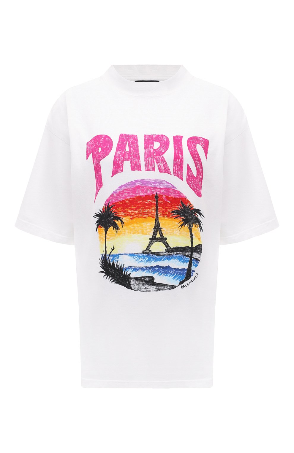 Хлопковая футболка BALENCIAGA, арт. 764235/TNVR2, фото 1