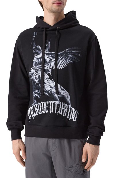 Хлопковое худи DIEGO VENTURINO, арт. DVFLHD00, фото 3