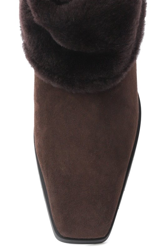 Замшевые ботинки TOTEME 254-WAS0255-LE0116 Коричневый  254-WAS0255-LE0116 Фото 6