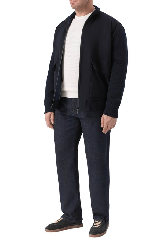 Хлопковый джемпер Cortigiani 4AS120 Кремовый  4AS120 Фото 2