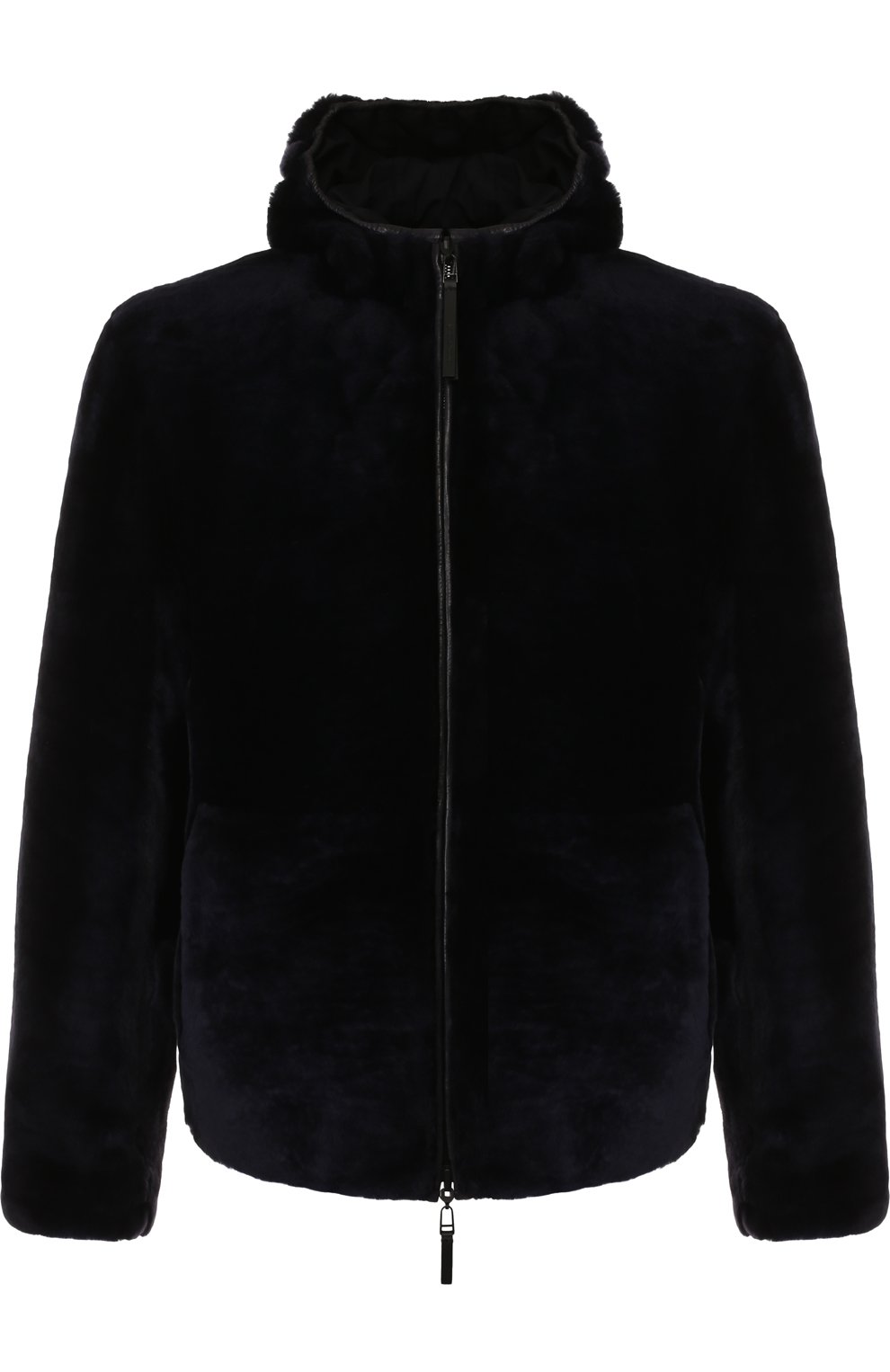 Двусторонняя меховая куртка на молнии с капюшоном EMPORIO ARMANI, арт. 11B15P/11P15, фото 1