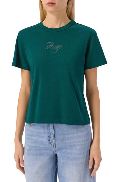 Хлопковая футболка HUGO, арт. 50550117, фото 3