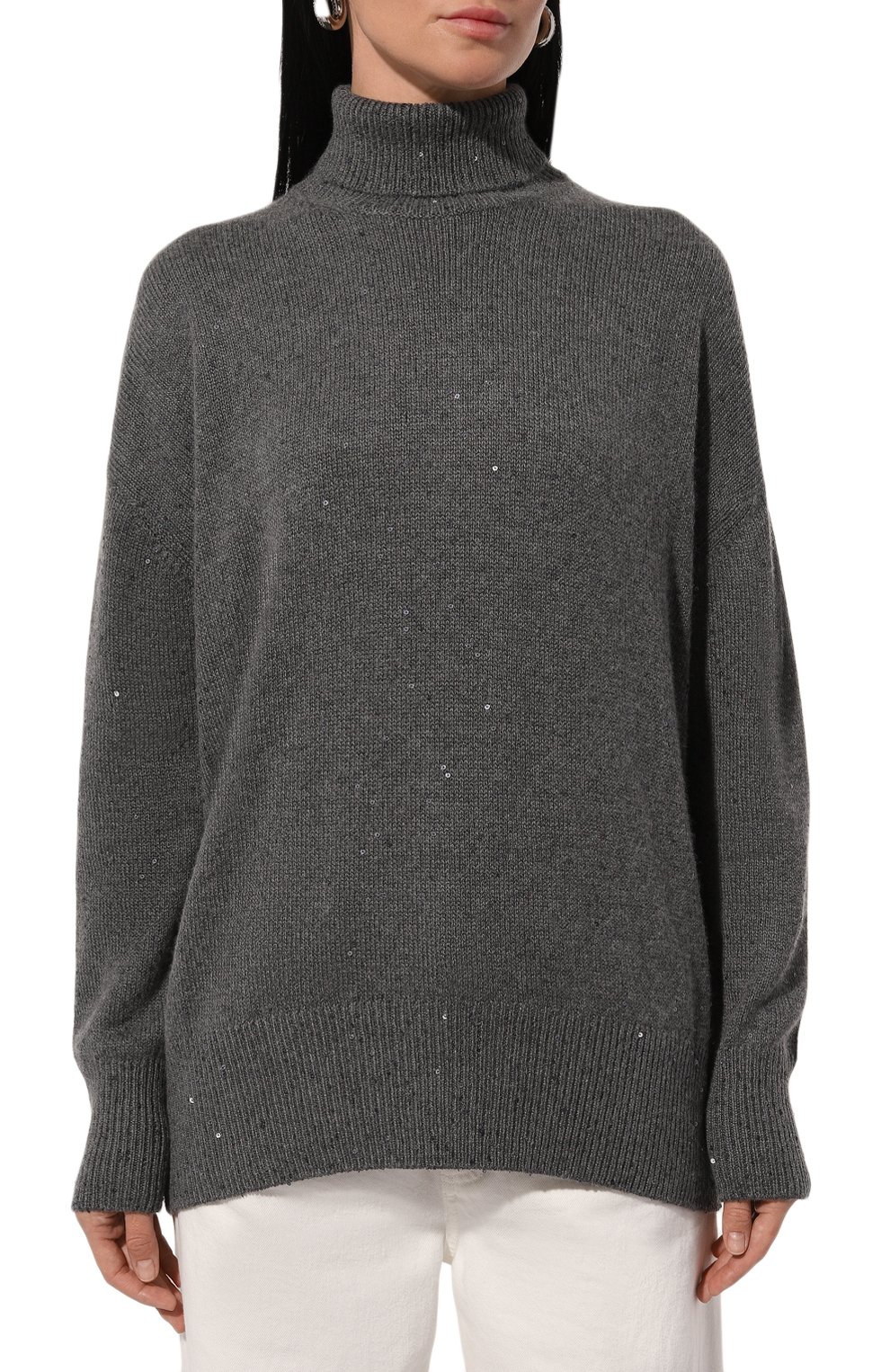 Свитер из кашемира и шелка BRUNELLO CUCINELLI, арт. M73539914P, фото 3