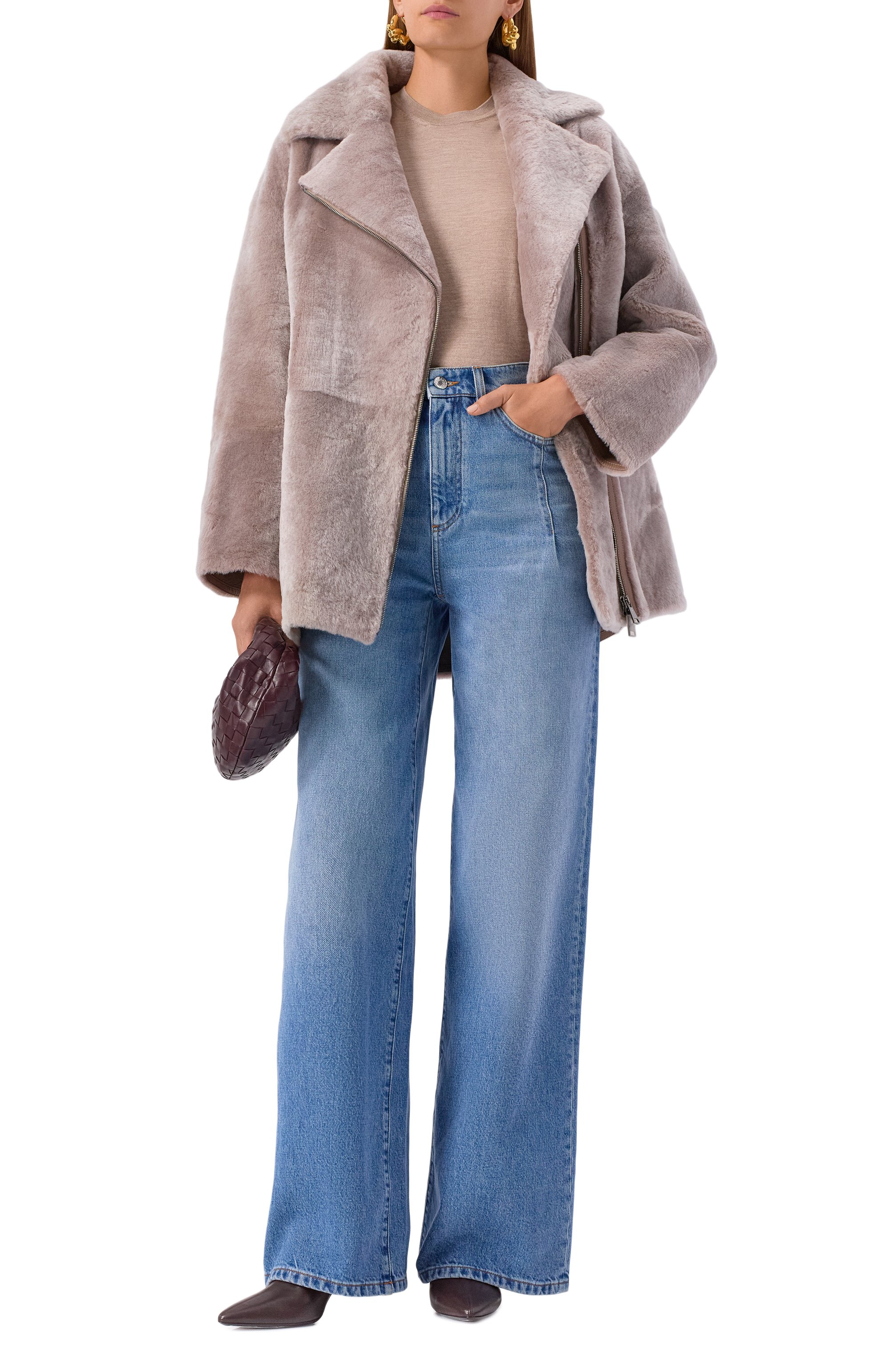 Дубленка из овчины MANZONI24, арт. 25M1418-S21, фото 2