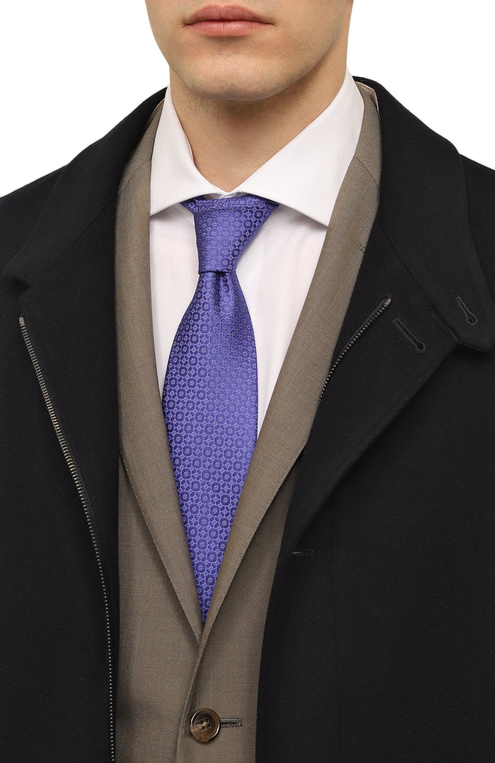 Шелковый галстук STEFANO RICCI фиолетового цвета по цене 33100 руб., арт. CCXL/48100, фото 2 Шелковый галстук STEFANO RICCI, арт. CCXL/48100, фото 2