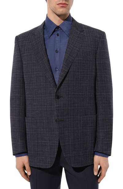 Пиджак из шерсти и хлопка CANALI, арт. 11288/FC05154, фото 3