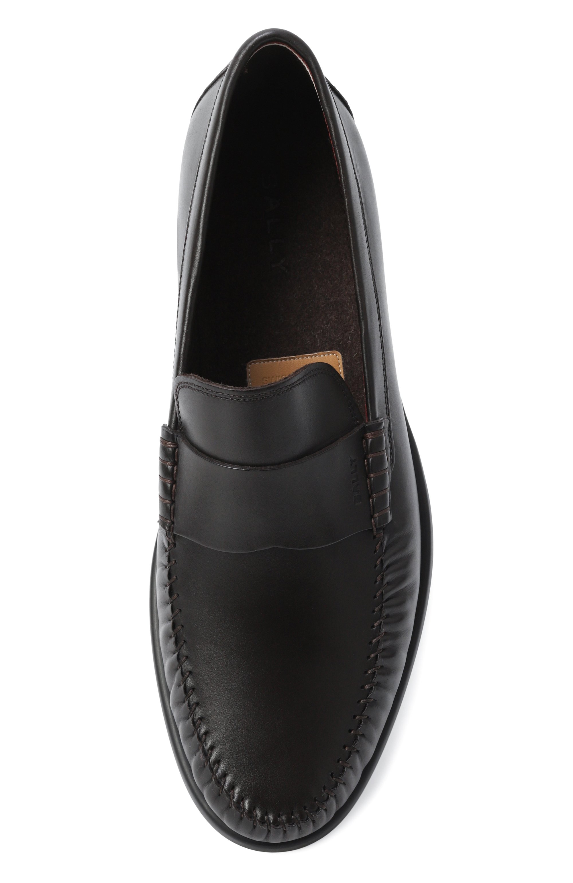 Кожаные лоферы switz moc BALLY, арт. MSF0JG/VT907, фото 6