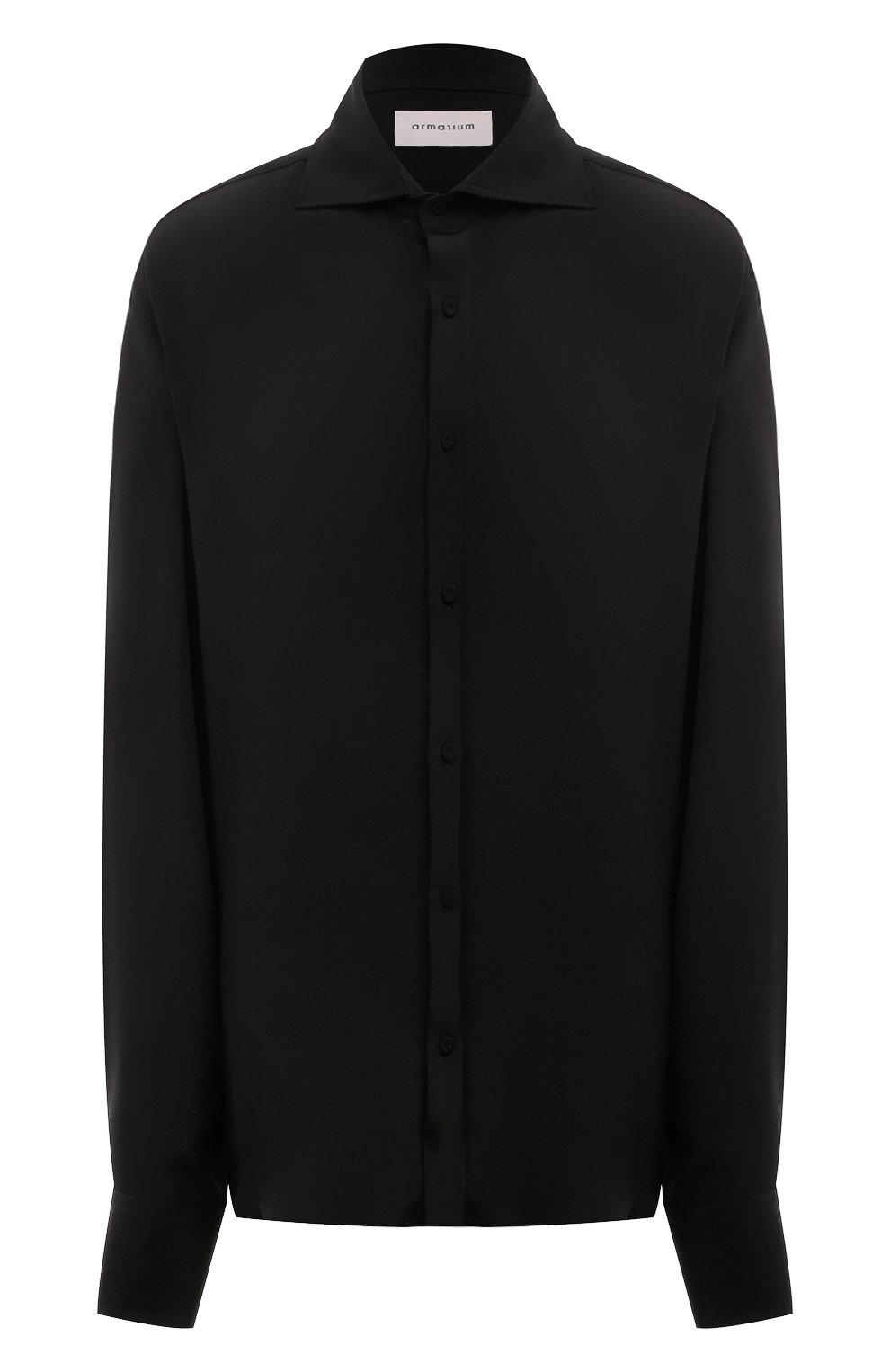 Шелковая блузка ARMARIUM черного цвета по цене 108000 руб., арт. ARMFWT010/SE02, фото 1 Шелковая блузка ARMARIUM, арт. ARMFWT010/SE02, фото 1