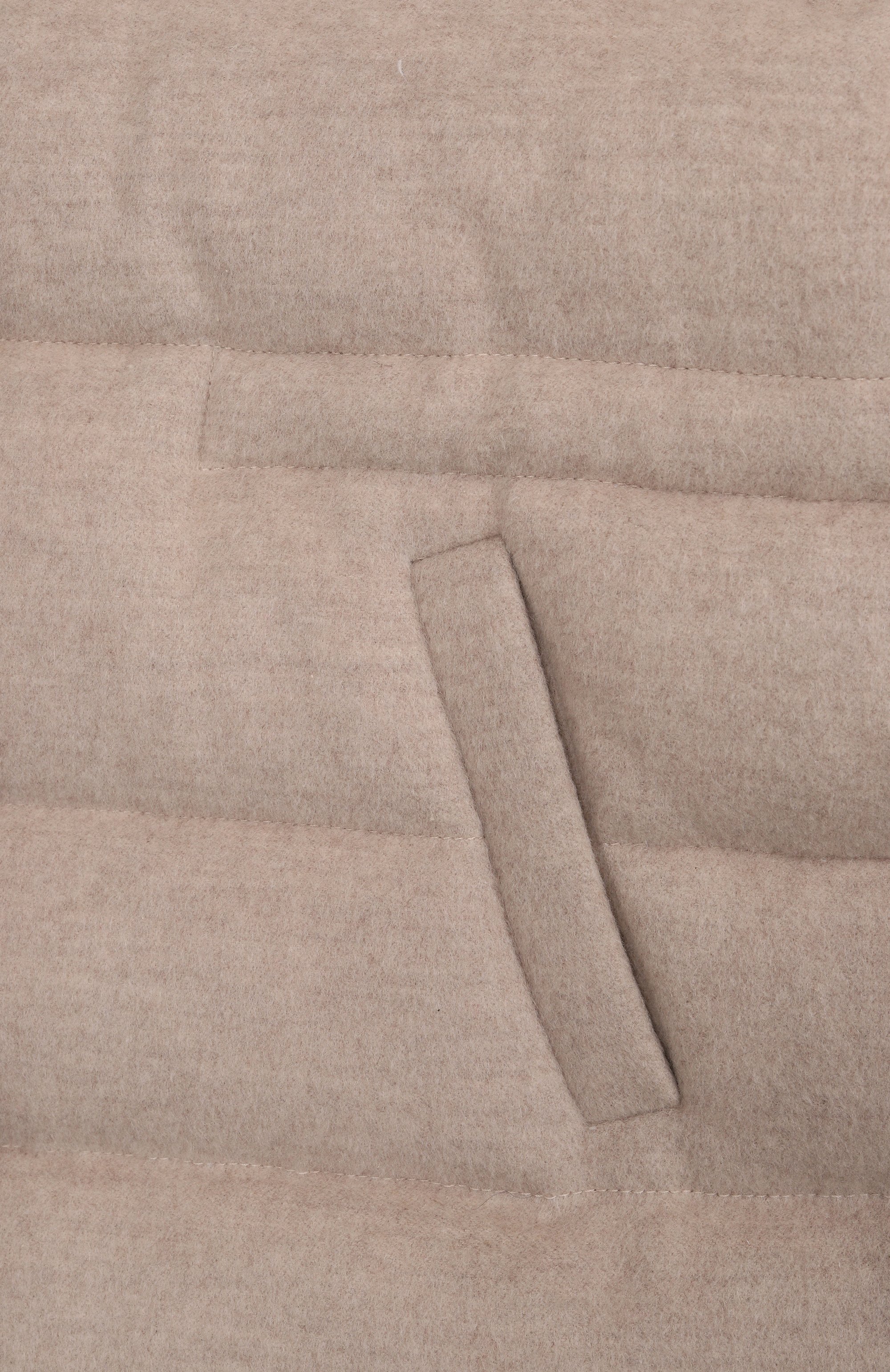 Пуховик из шерсти и кашемира MANZONI24 светло-бежевого цвета по цене 120500 руб., арт. 25MB1568-S0FT0CFE, фото 3 Пуховик из шерсти и кашемира MANZONI24, арт. 25MB1568-S0FT0CFE, фото 3