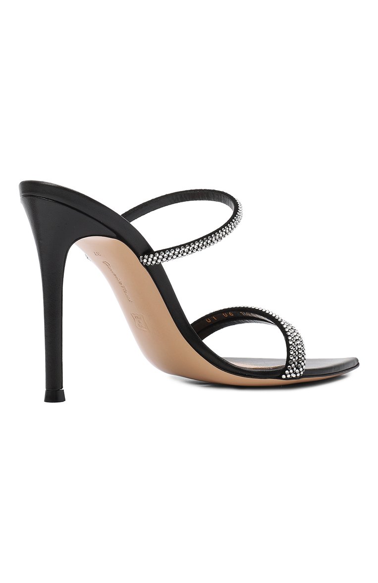 Кожаные мюли cannes 105 GIANVITO ROSSI, арт. G16090.15RIC.XCNBLBC, фото 3