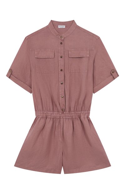 Комбинезон изо льна и хлопка BRUNELLO CUCINELLI, арт. BD698Q411C