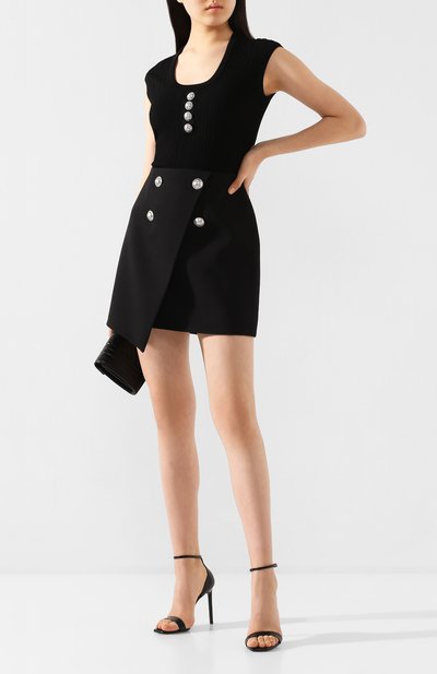 Шерстяная юбка BALMAIN, арт. TF04059/167L, фото 2