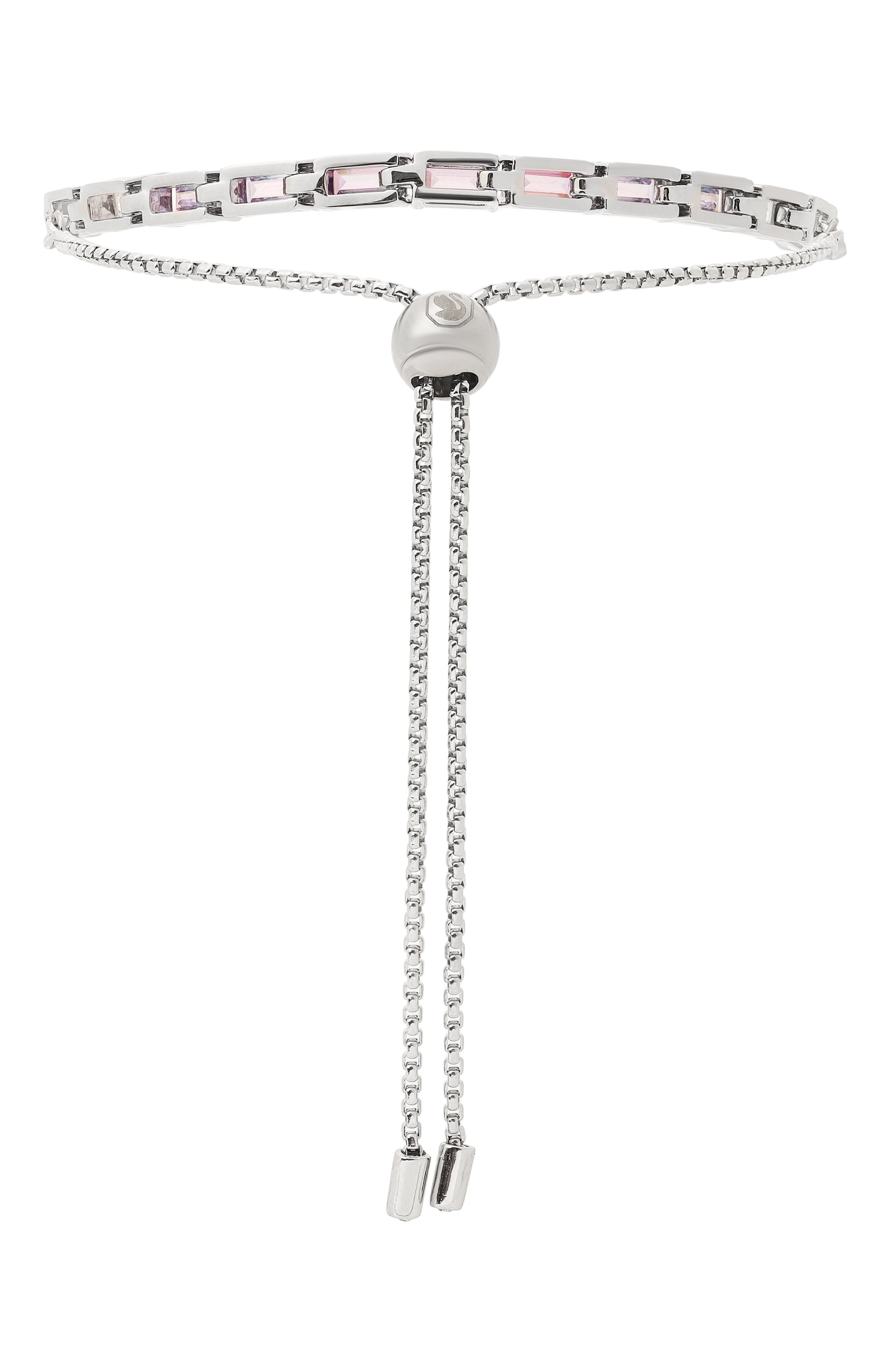 Браслет matrix tennis SWAROVSKI сиреневого цвета по цене 21400 руб., арт. 5707199, фото 3 Браслет matrix tennis SWAROVSKI, арт. 5707199, фото 3