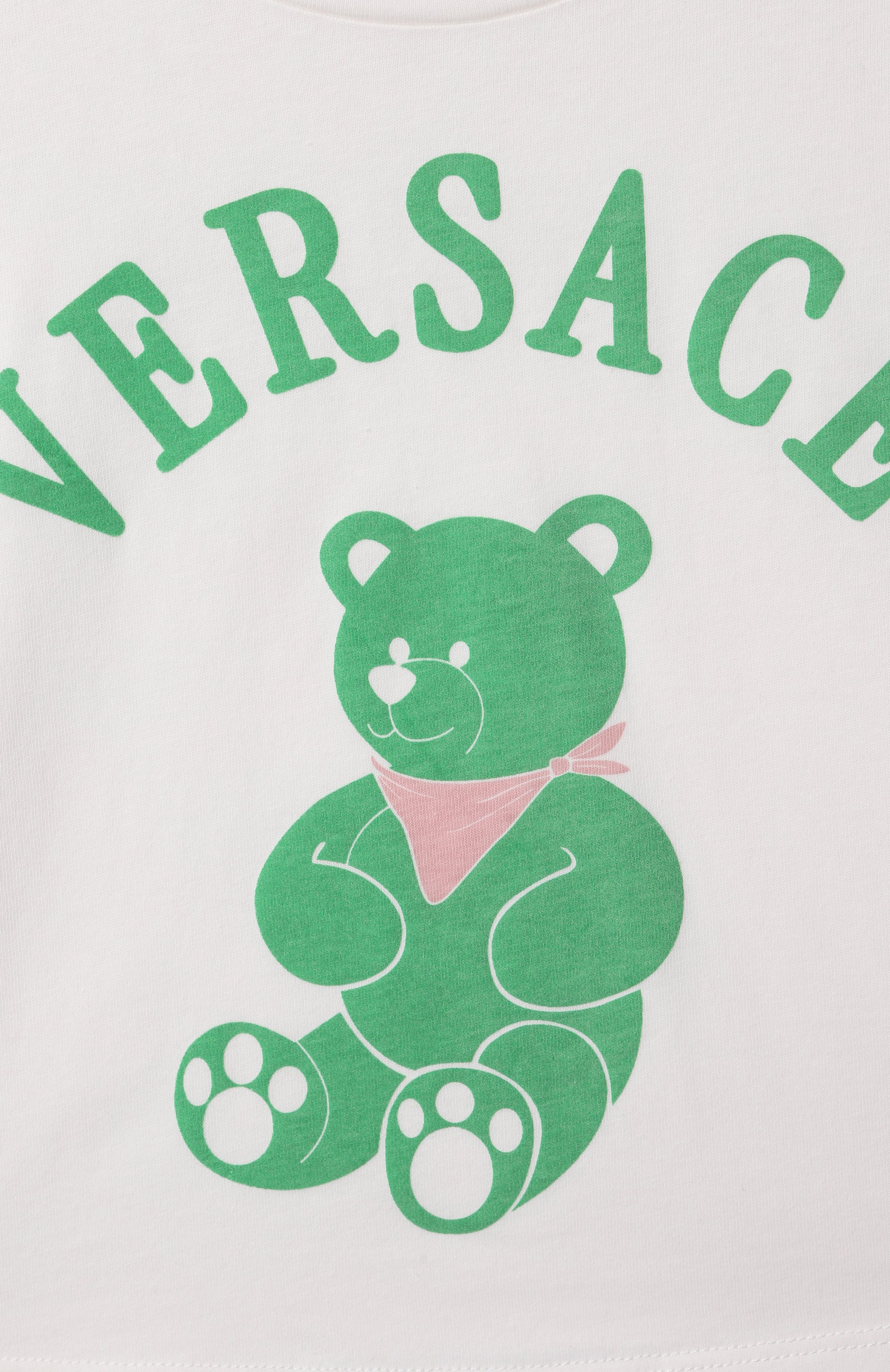 Хлопковая футболка VERSACE, арт. 1018183/1A13082, фото 3