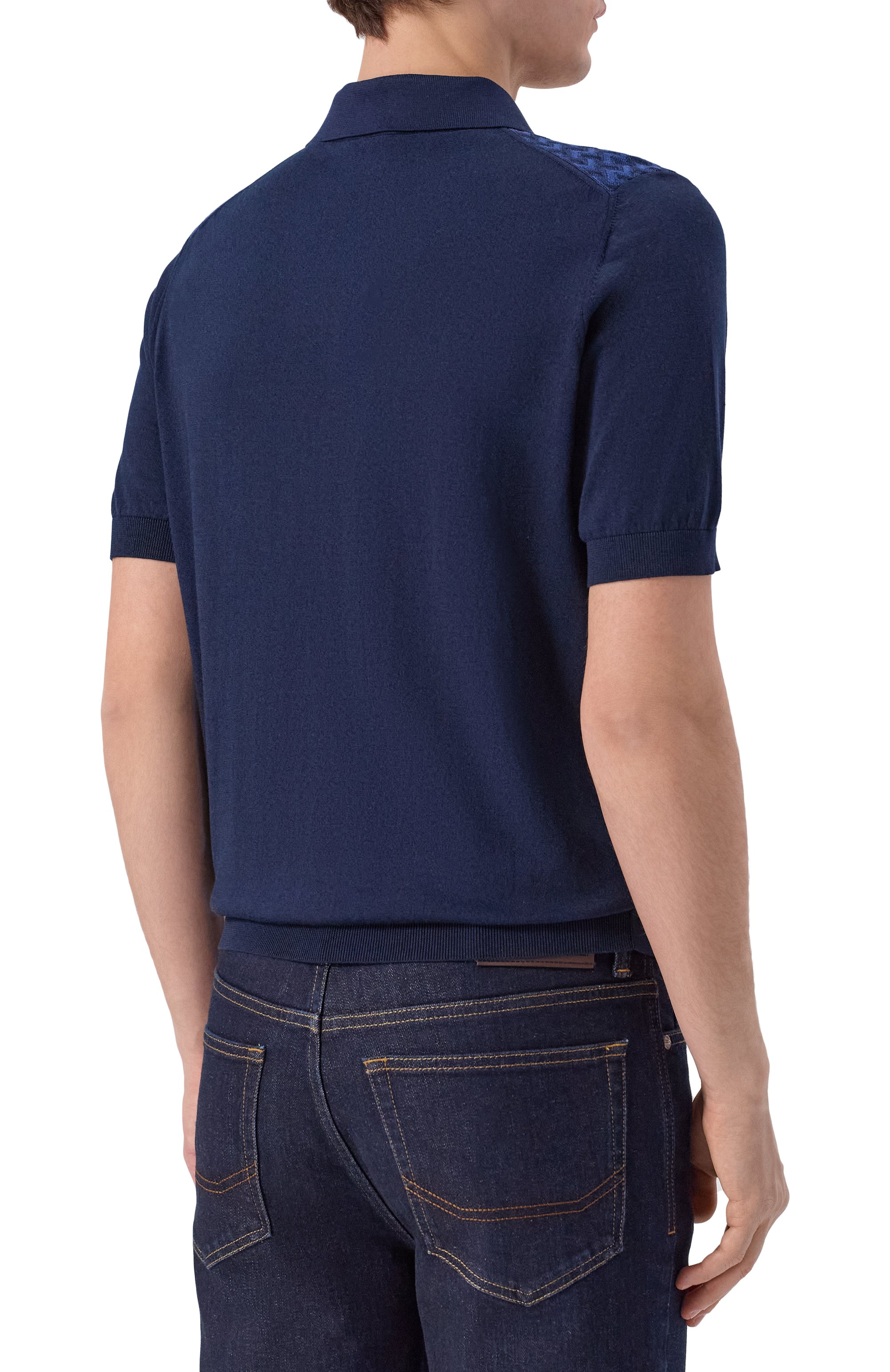 Поло из шелка и хлопка ZILLI, арт. KZP002M0145VMEXC0, фото 4