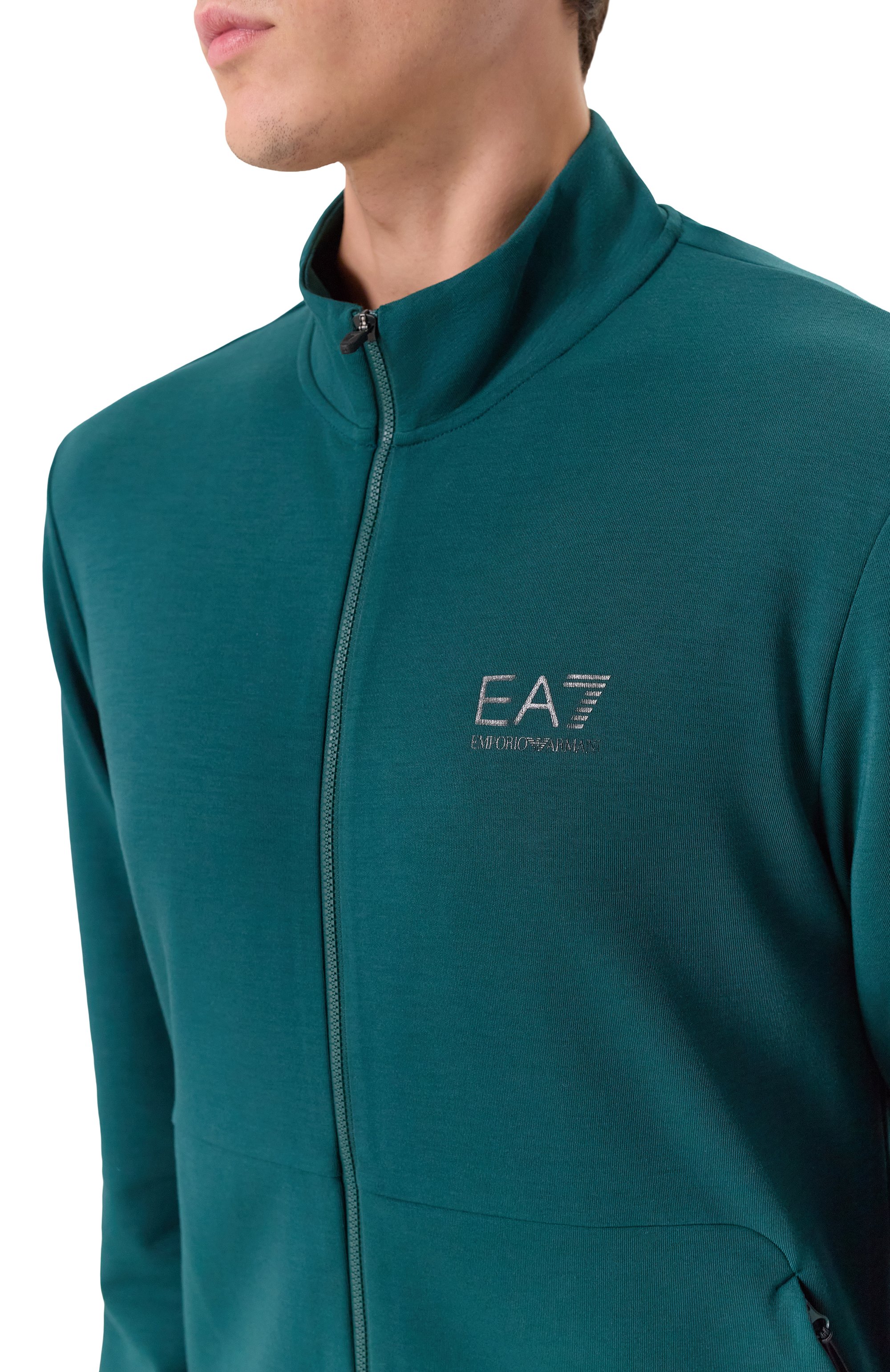 Спортивный костюм EA7 зеленого цвета по цене 23950 руб., арт. 7M000664/AF12501, фото 6 Спортивный костюм EA7, арт. 7M000664/AF12501, фото 6