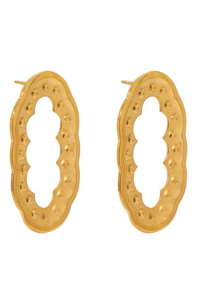 Серьги pena STATEMENTS золотого цвета по цене 20500 руб., арт. PN E 01P S, фото 3 Серьги pena STATEMENTS, арт. PN E 01P S, фото 3