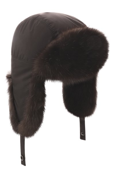 Мужская шапка-ушанка antistorm с отделкой из соболя BLACK SABLE, арт. BS-24004EB