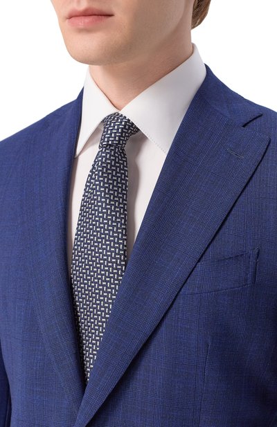 Мужской шелковый галстук ZILLI, арт. CRAV02M0600VSJQ00