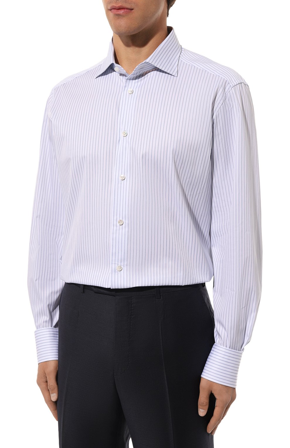 Хлопковая сорочка ZEGNA, арт. 9MS0BA/701535A7, фото 4