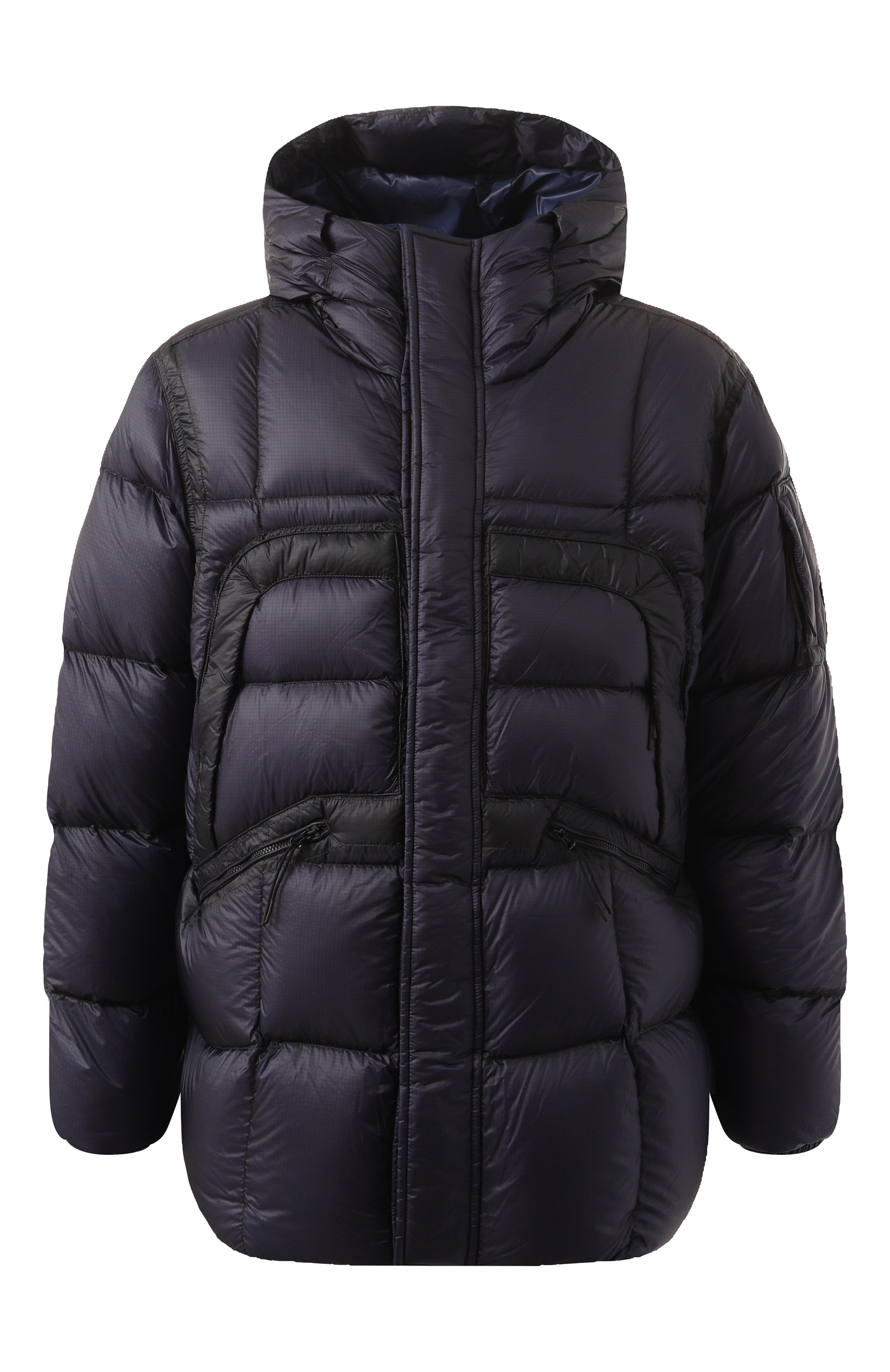 Пуховик C.P. COMPANY темно-синего цвета по цене 78250 руб., арт. 17CM0W206A006099A, фото 1 Пуховик C.P. COMPANY, арт. 17CM0W206A006099A, фото 1