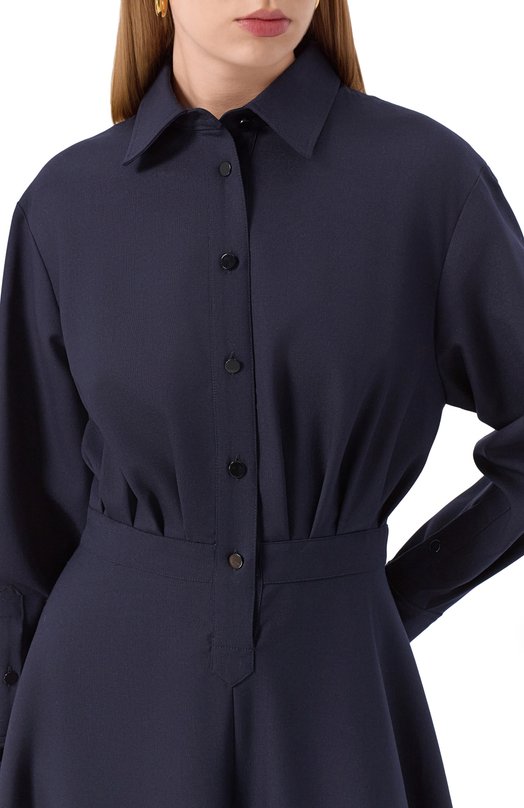 Шерстяной платье Officine Generale W25WDRS104 Синий  W25WDRS104 Фото 4