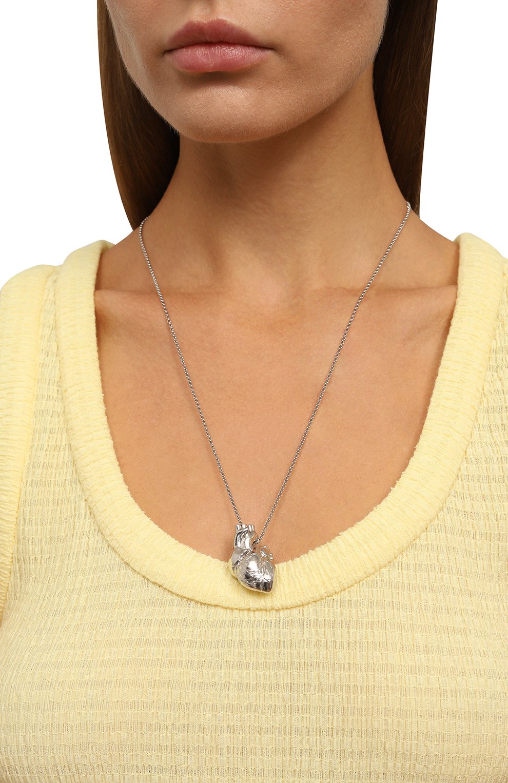 Кулон на цепочке анатомическое сердце DZHANELLI, арт. 00313, фото 2