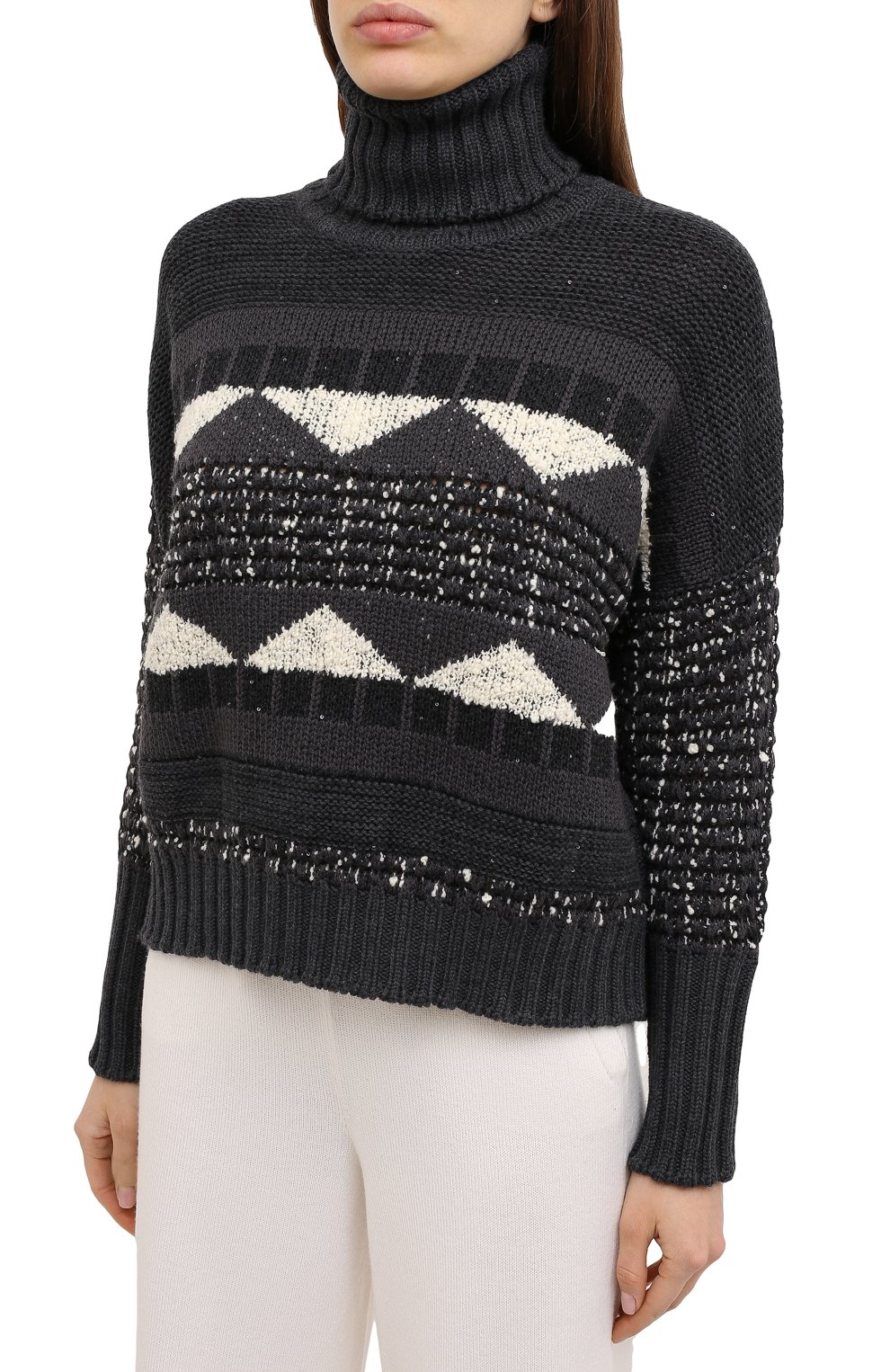 Шерстяной свитер LORENA ANTONIAZZI, арт. I2051TM006/328, фото 3