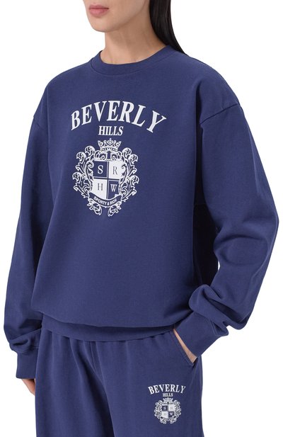 Хлопковый свитшот SPORTY AND RICH, арт. ST07164256BL106, фото 3