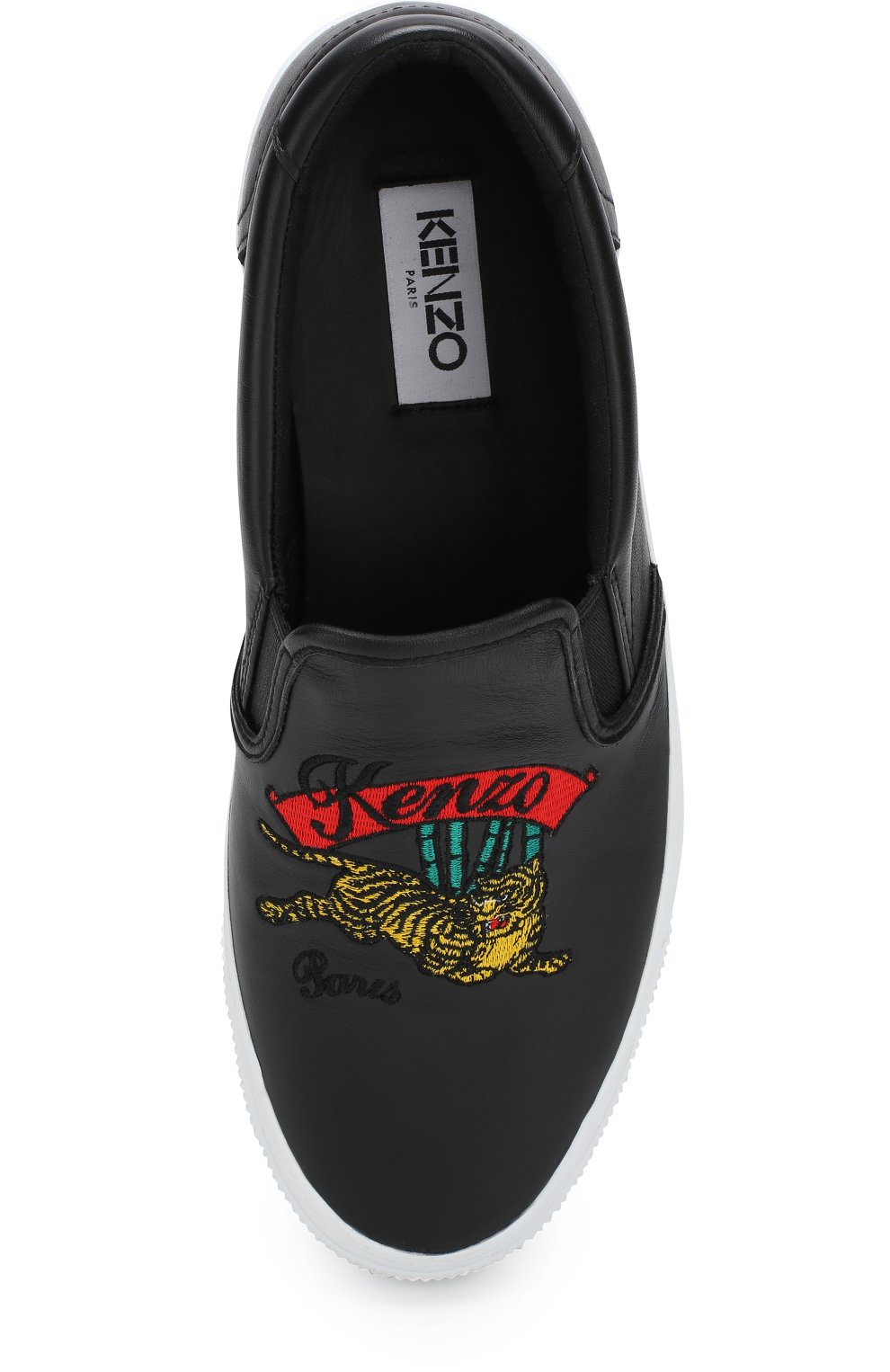 Кожаные слипоны с вышивкой KENZO, арт. 5SN104L50, фото 5