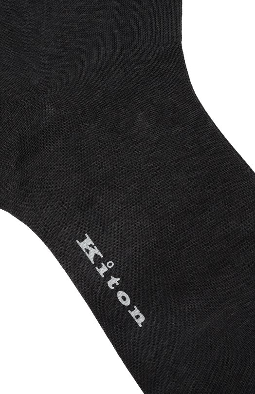 Хлопковые носки Kiton UCALZ10X0751A05 Серый  UCALZ10X0751A05 Фото 2