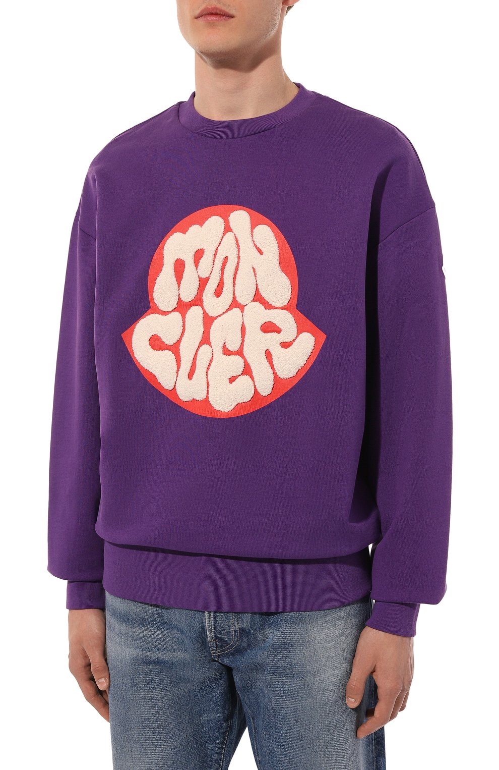 Хлопковый свитшот MONCLER, арт. 8G000-45-809KR, фото 3