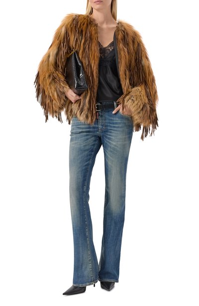 Шуба из лисы YVES SALOMON, арт. V31960/RDGC, фото 2