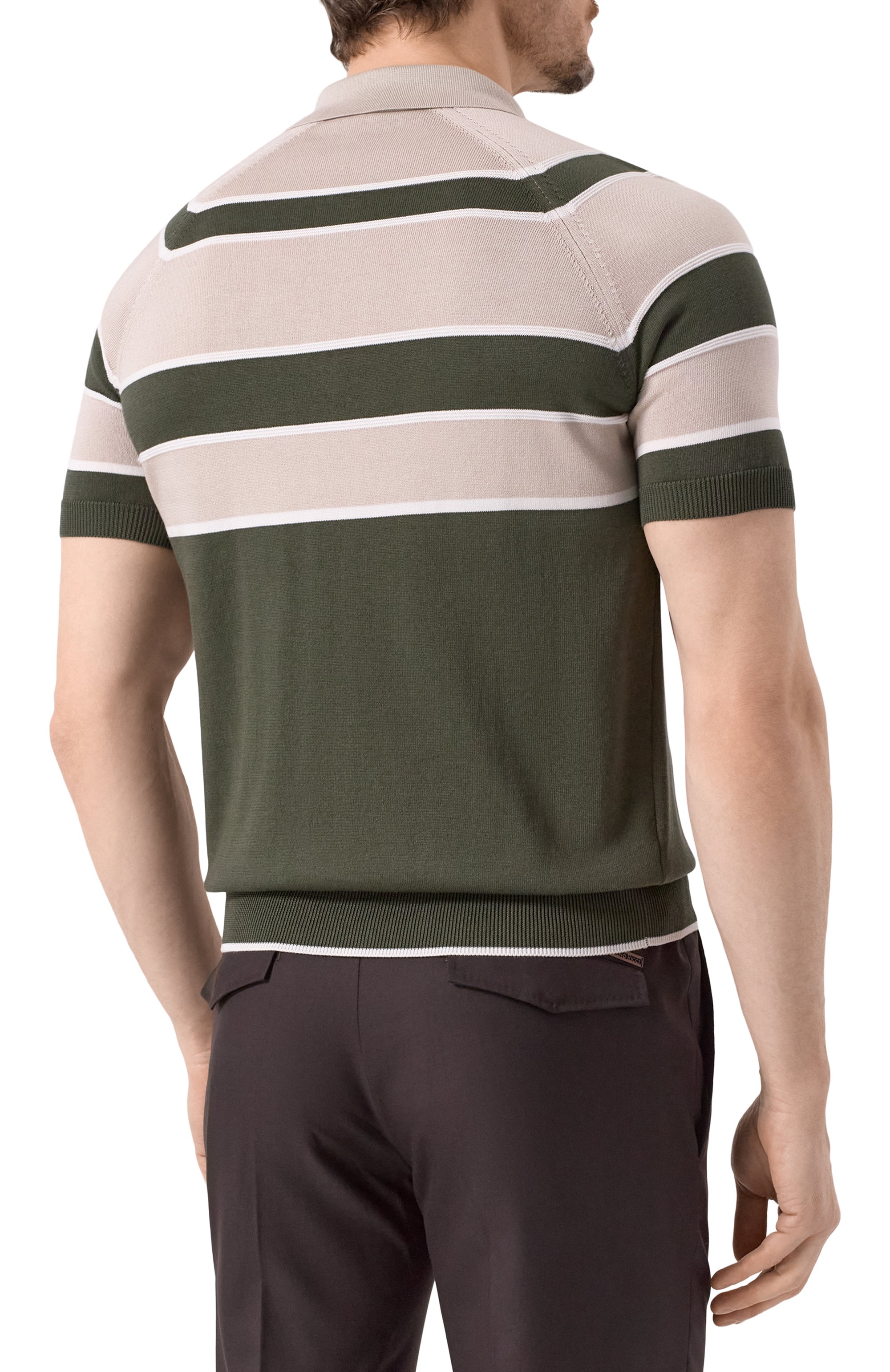 Поло из хлопка и шелка ZILLI, арт. KZP002M0142VBLS00, фото 4