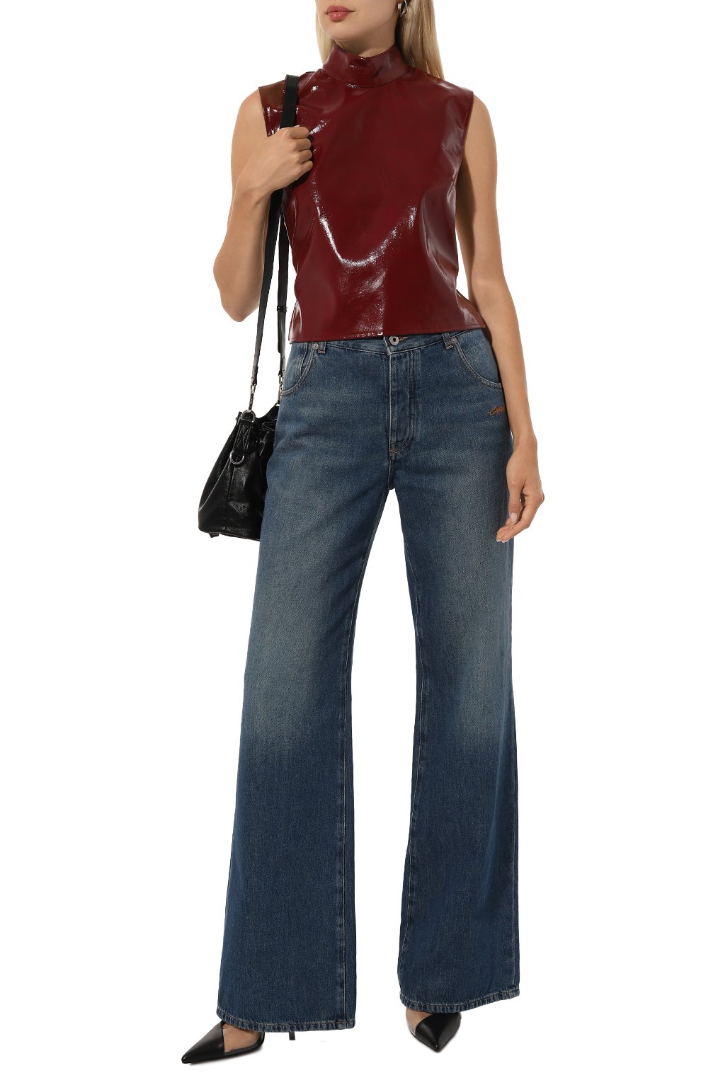 Топ из экокожи MSGM, арт. 3742MDT01/247800, фото 2