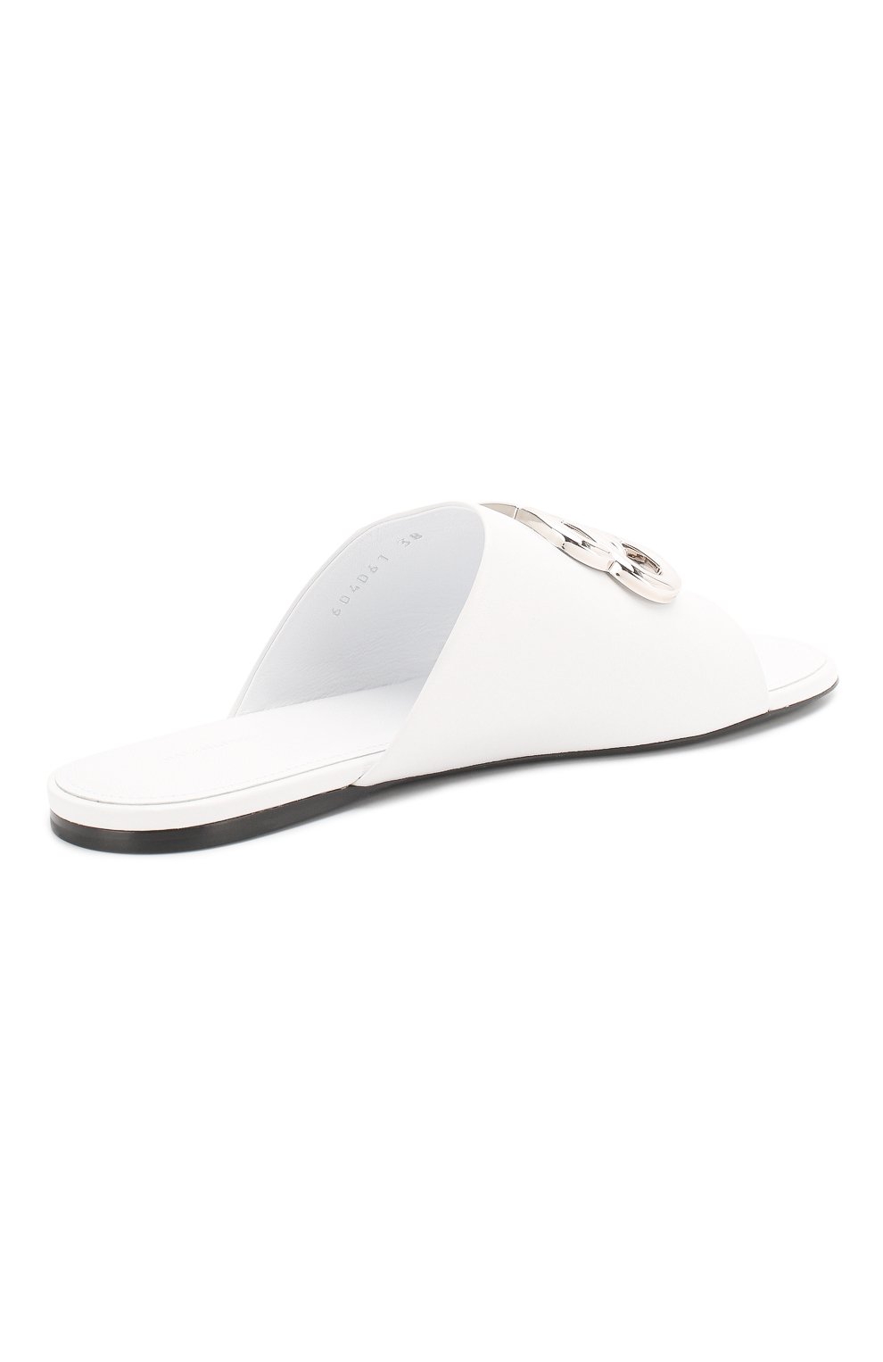 Кожаные шлепанцы oval BALENCIAGA, арт. 604061/WA8F8, фото 4